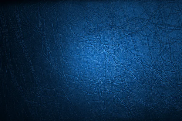 Blue leather texture or background close up — Stock Photo, Image