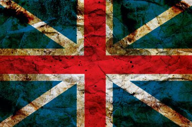 Grunge british flag clipart