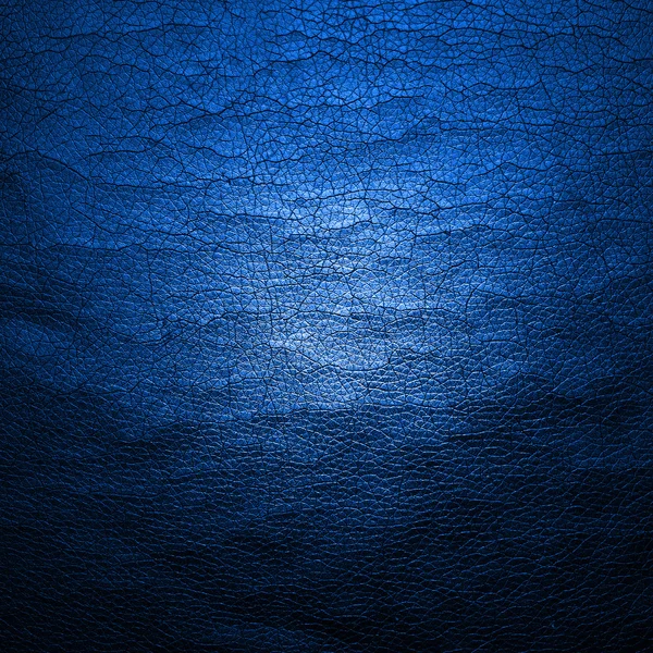 Textura natural de couro azul qualitativo . — Fotografia de Stock