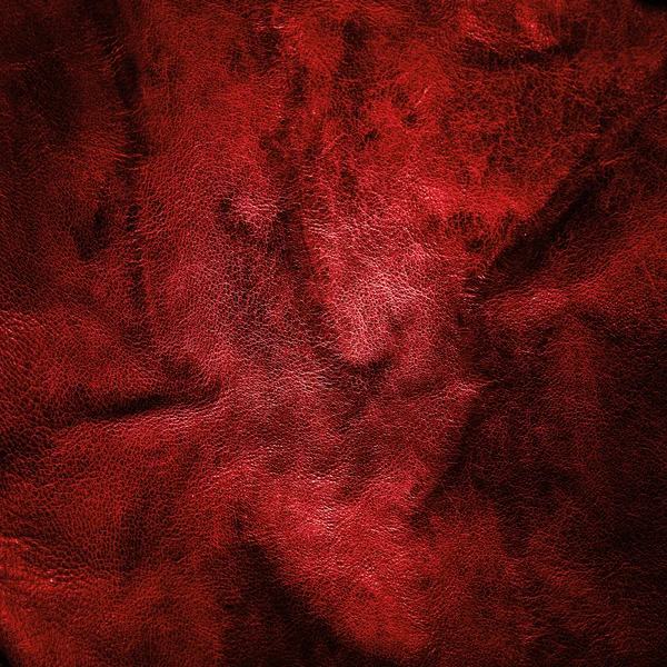 Czerwona skóra tekstura lub tła — Zdjęcie stockowe