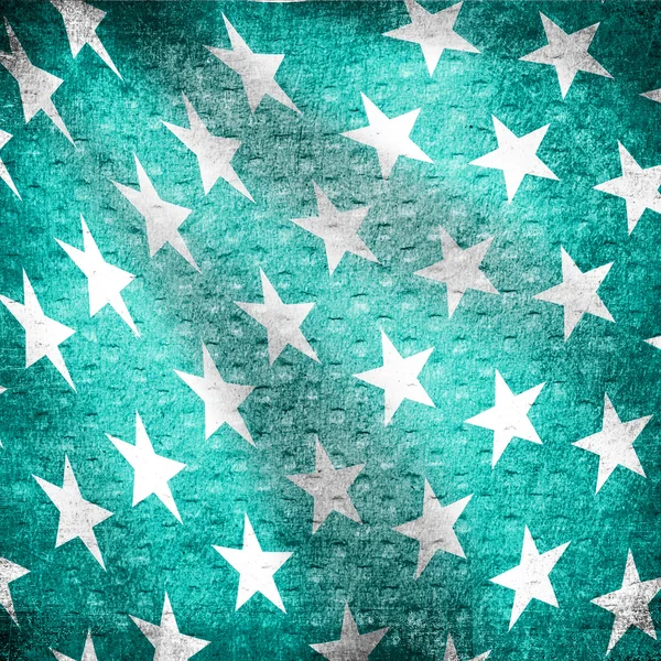 Голубой текстильный фон с белыми звездами — стоковое фото