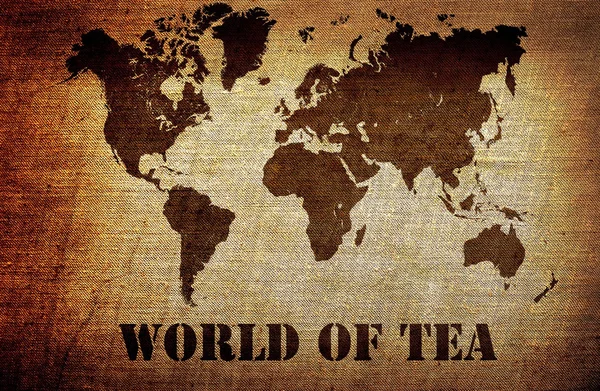 World of tea background — Stock Photo, Image