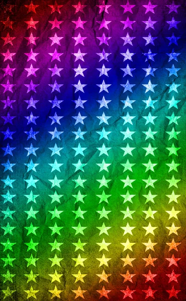 Regenboog achtergrond met sterren — Stockfoto