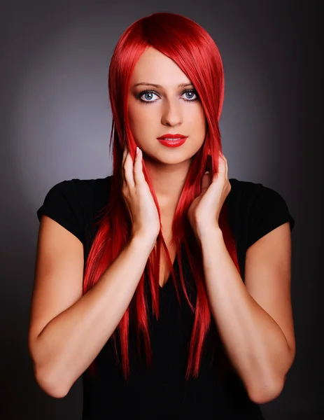 Red haired woman — Stock Photo, Image