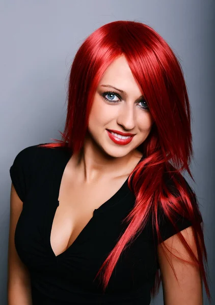 Червоні волосся жінка — стокове фото