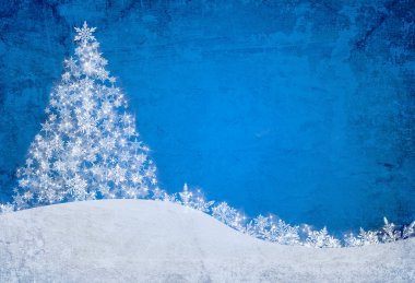 Mavi Noel arkaplanı