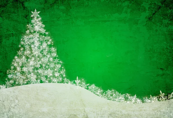 Grønn julebakgrunn – stockfoto