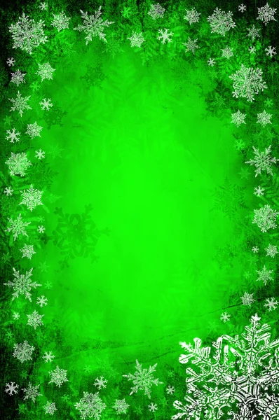 Zelený Vánoční pozadí — Stock fotografie