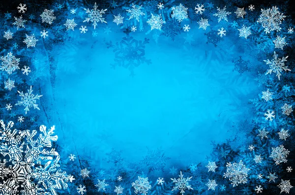 Blue christmas background — Stock Photo, Image