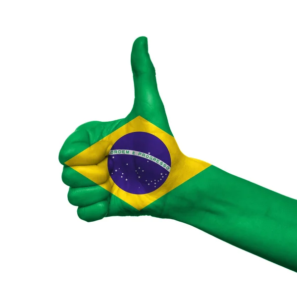 Brasilien flagga — Stockfoto