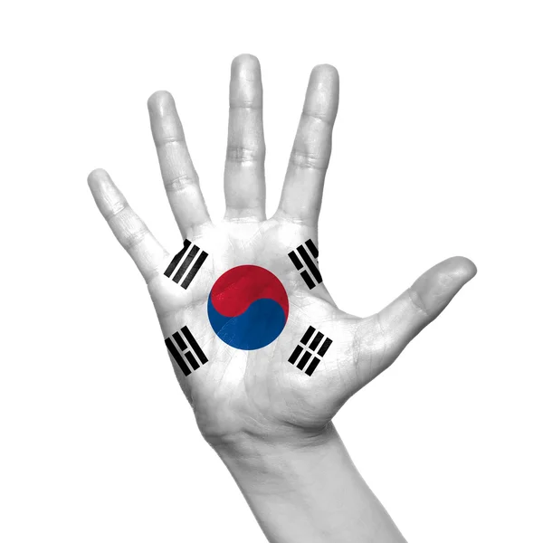 朝鮮民主主義人民共和国の国旗 — ストック写真