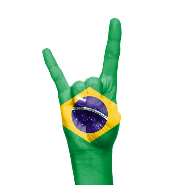 Brazilië Vlag — Stockfoto