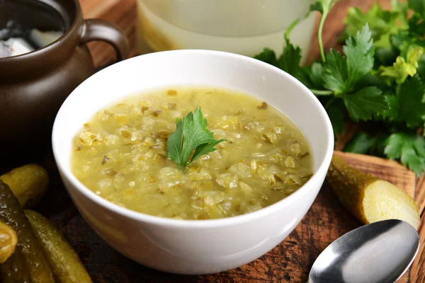 Cucumber soup — Stock Photo, Image