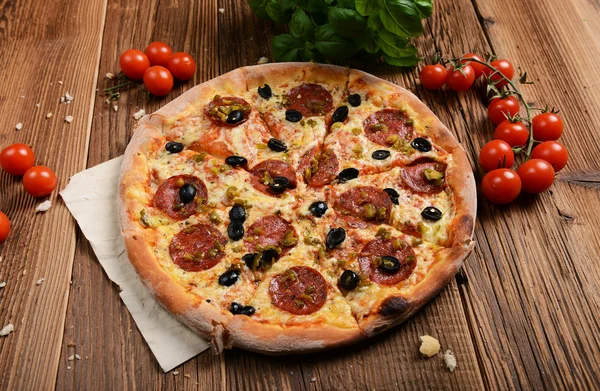 Pizza — Stockfoto