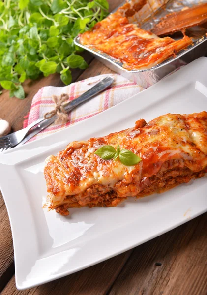 Lasagne bolognese — Stock Photo, Image