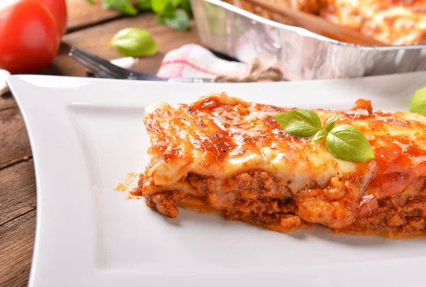 Лазанья bolognese — стокове фото