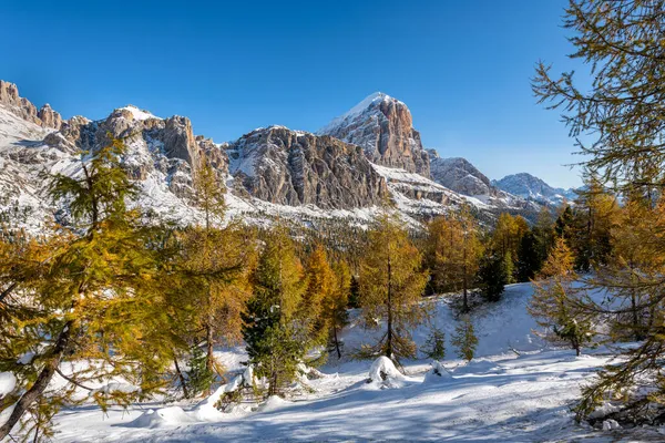 Piękny Krajobraz Włoskich Dolomitów Santa Magdalena — Zdjęcie stockowe