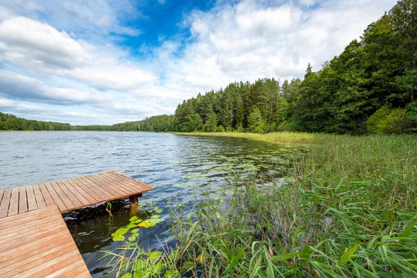 Beautiful Summer Day Lake — Stock Photo, Image