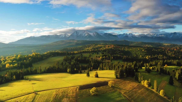 Hermoso Paisaje Otoñal Montañas Tatry — Foto de Stock