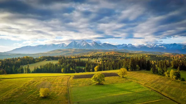 Красивый Осенний Пейзаж Гор Татры — стоковое фото