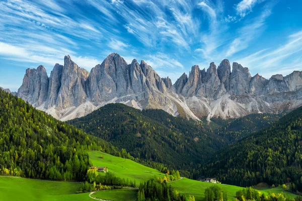 Hermoso Paisaje Dolomitas Italianas Santa Maddalena —  Fotos de Stock