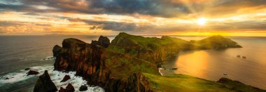 Madeira adasının manzarası - Ponta de sao Lourenco - panorama