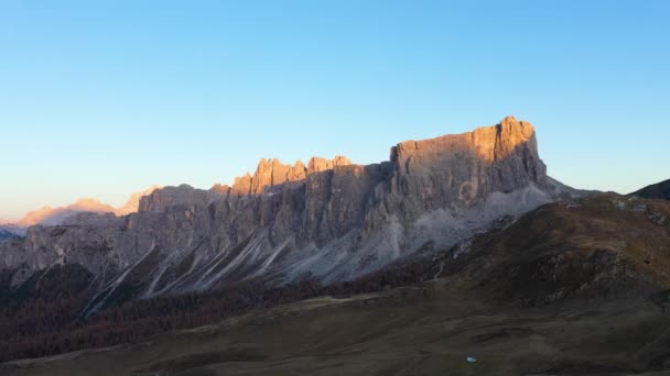 Drone Aérien Automne Dans Les Montagnes — Video