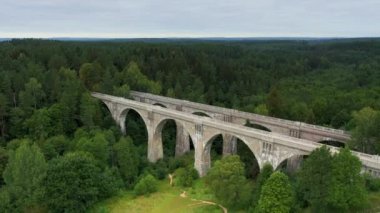 Stanczyki köyündeki ünlü taş köprüler - Podlasie, Polonya