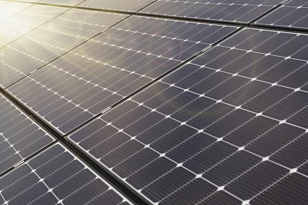 Painel Solar Textura Fundo Painel Solar Fotovoltaica — Fotografia de Stock