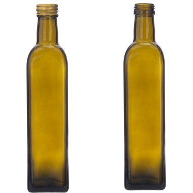 Zeytinyağı şişesi beyaz (kırpma yolu).