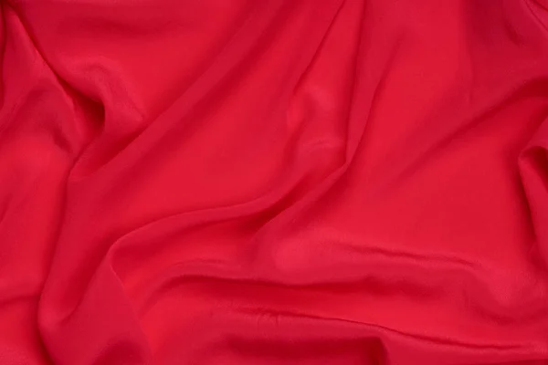 Абстрактный Фон Красной Шелковой Ткани Текстура Роскошь Мода Стиль — стоковое фото