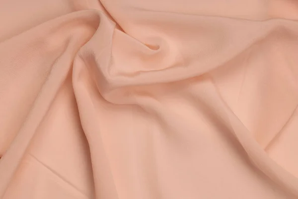 Silk Background Peach Fabric Background Abstract Background Luxury Cloth Liquid — Stock Photo, Image