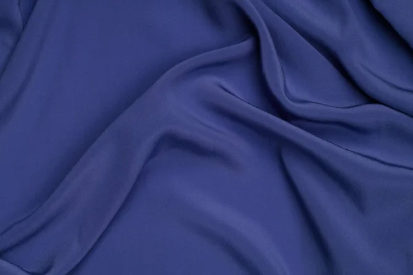Абстрактный Синий Черный Фон Темно Синий Шелк Атласная Текстура Фона — стоковое фото