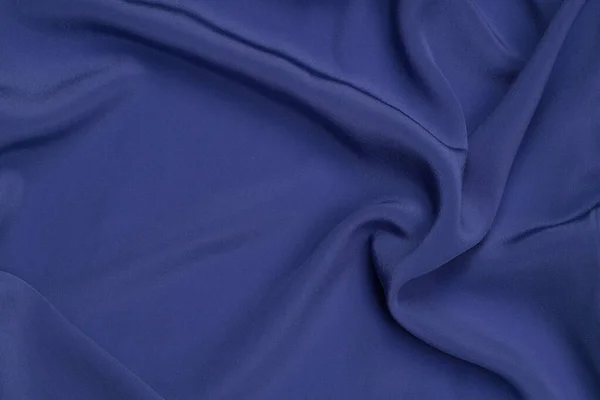 Шелковый Индиго Фон Фиолетовый Шелковый Фон Много Скомканных Складок — стоковое фото