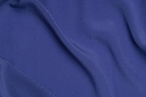 Гладкий Элегантный Синий Шелк Атласная Текстура Роскошной Ткани Использоваться Качестве — стоковое фото