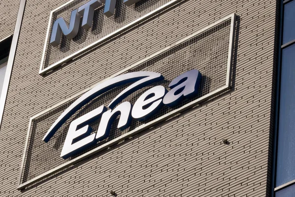 Logo Van Het Merk Enea Belangrijkste Leverancier Van Energie Elektriciteit — Stockfoto