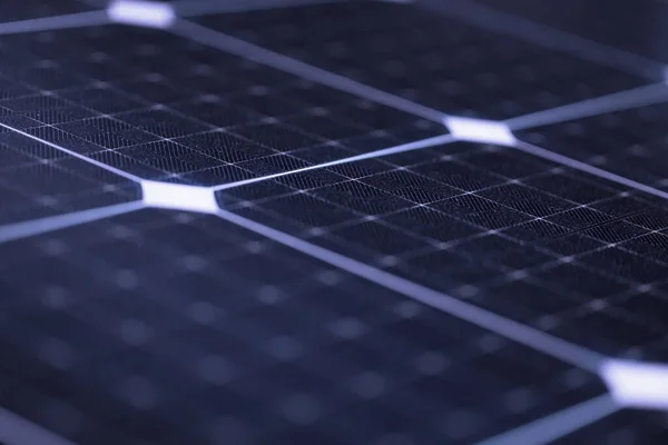 Panel Solar Textura Fondo Panel Solar Células Fotovoltaicas Primer Plano — Foto de Stock