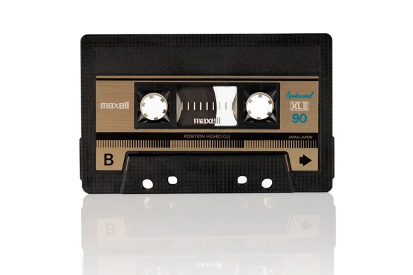 Poznan Poland Jul 2022 Maxell Audio Compact Cassette Tape Made — Stockfoto