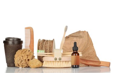 Group of organic products, zero west. Eco product islolated. Isolated