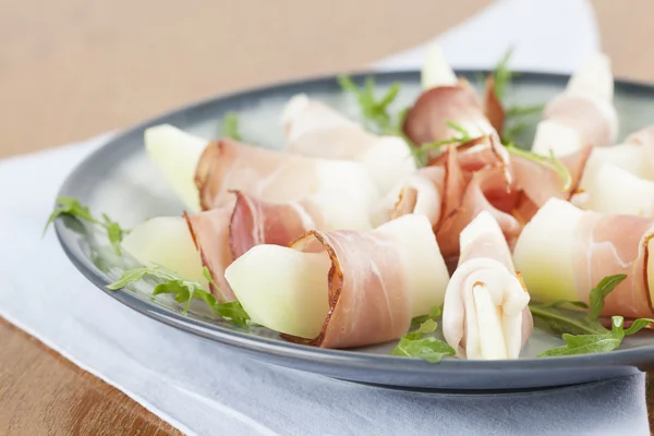 Prosciutto e melão — Fotografia de Stock