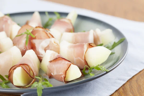 Prosciutto en meloen — Stockfoto