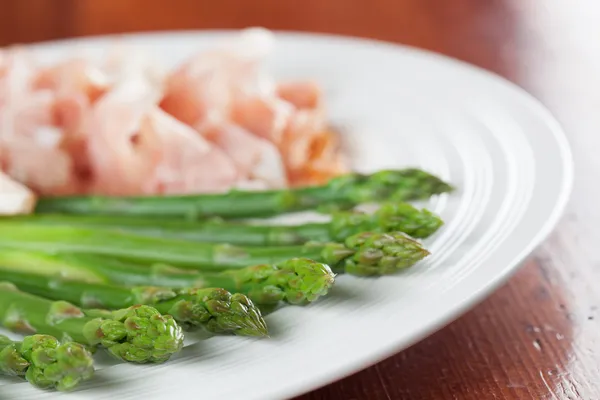 Spargel und Schinken — Stockfoto