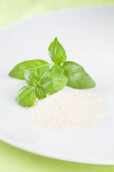 Basil en rietsuiker — Stockfoto