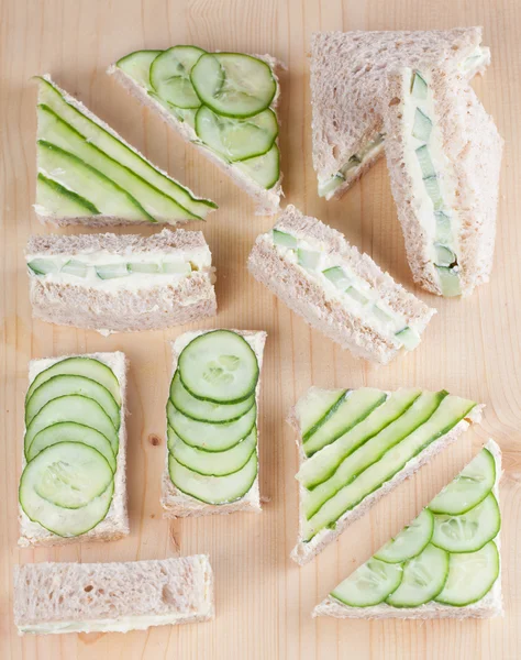 Cucumber sandwiches — Stock Photo, Image