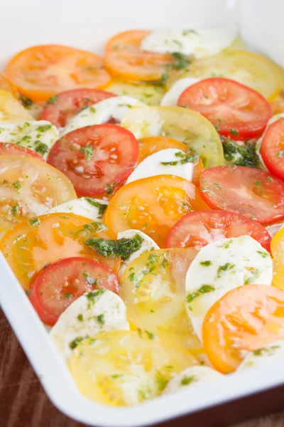 Caprese gratin — Stockfoto