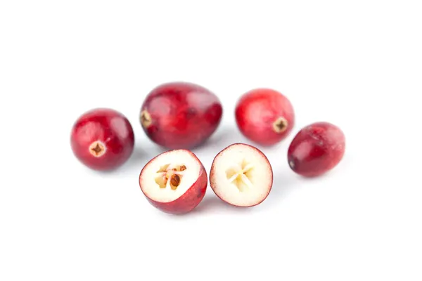 Cranberries em branco — Fotografia de Stock