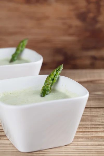 Asparagus cream soup — Stock Photo, Image