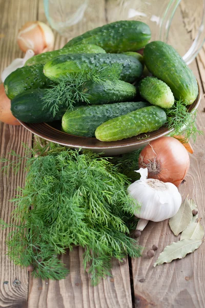 Att göra pickles — Stockfoto