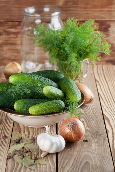 Att göra pickles — Stockfoto