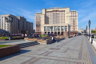 Devlet duma bina ve dört mevsim otel Moskova